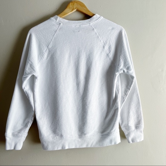 J.Crew x Charity:‎ Water "Eau Yes" Crewneck Sweatshirt in White, Size XS - Picture 9 of 12